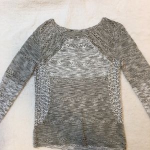 Lucky Brand gray and white sweater. New w/o tags!
